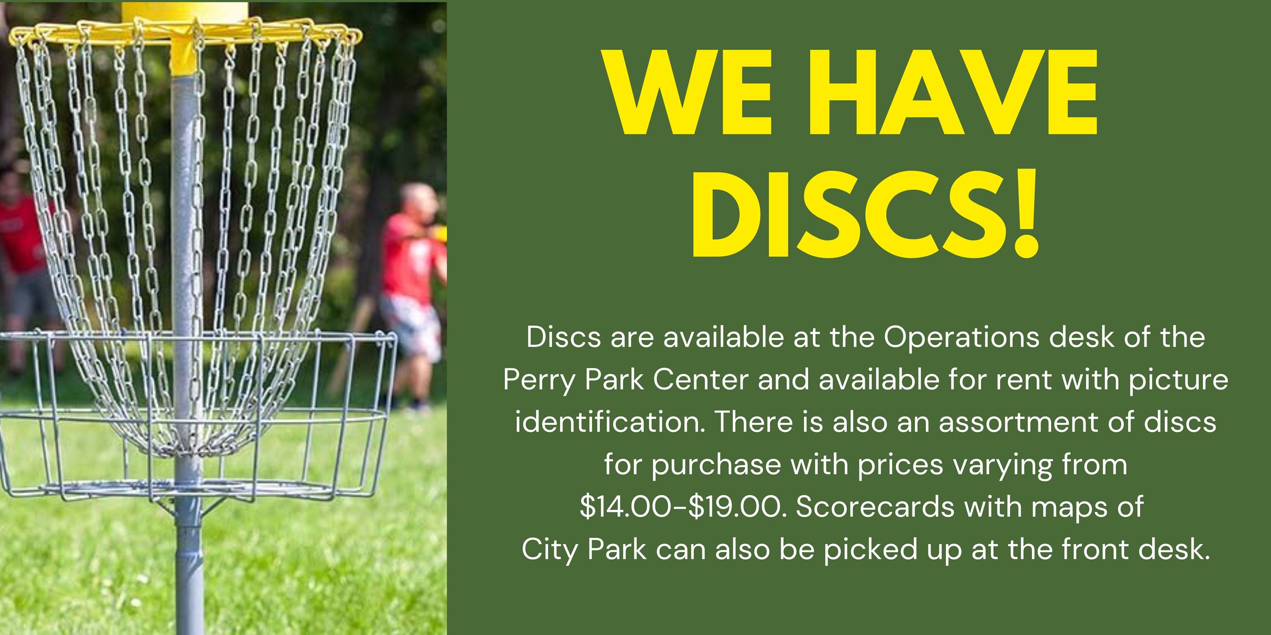 disc golf for sale and rent